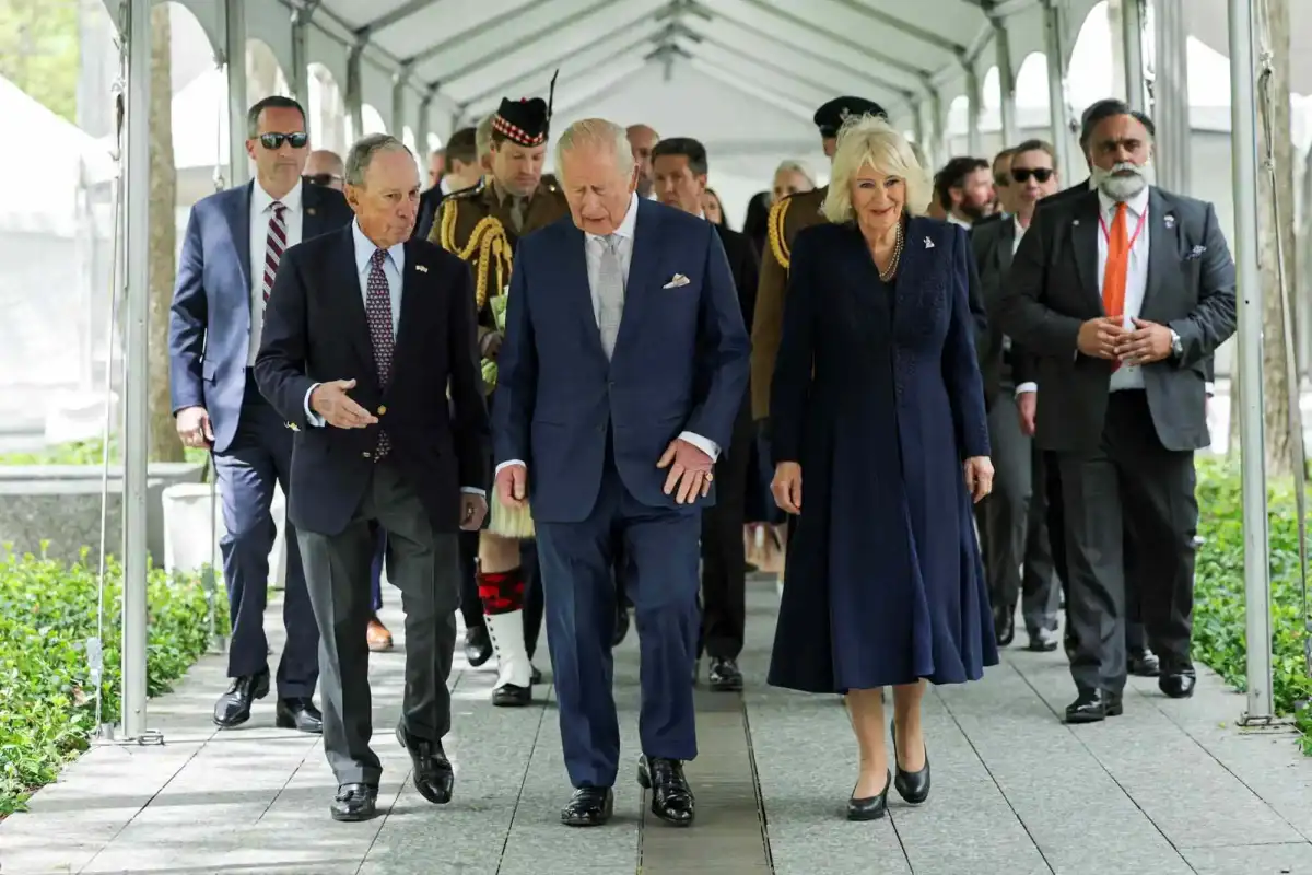In pictures: King and Queen pay respects at the National September 11 Memorial - 1