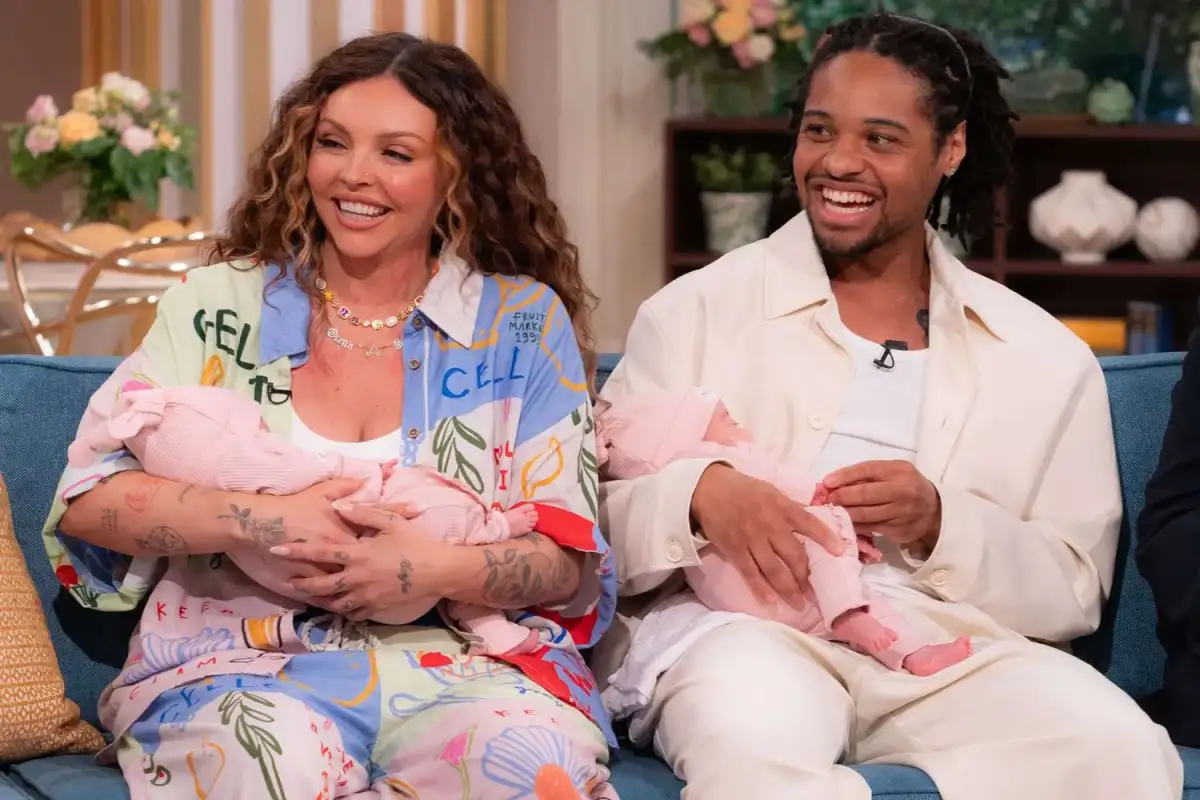 Jesy Nelson reveals her twin daughters have reached a new milestone as she feeds them for the first time in their specialised chairs amid their SMA battle - 4