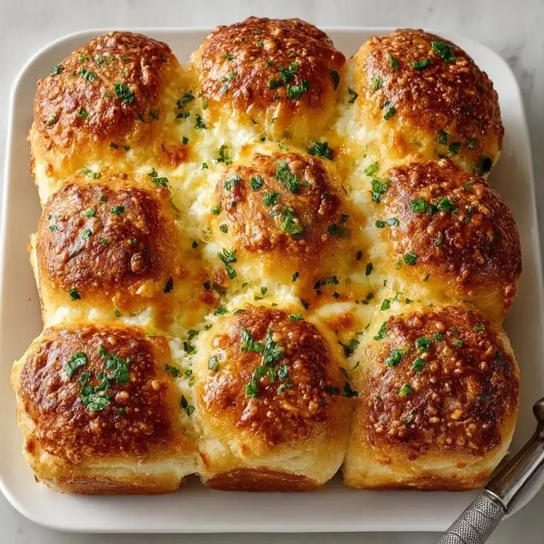 Cheesy Garlic Pull-Apart Rolls - 1