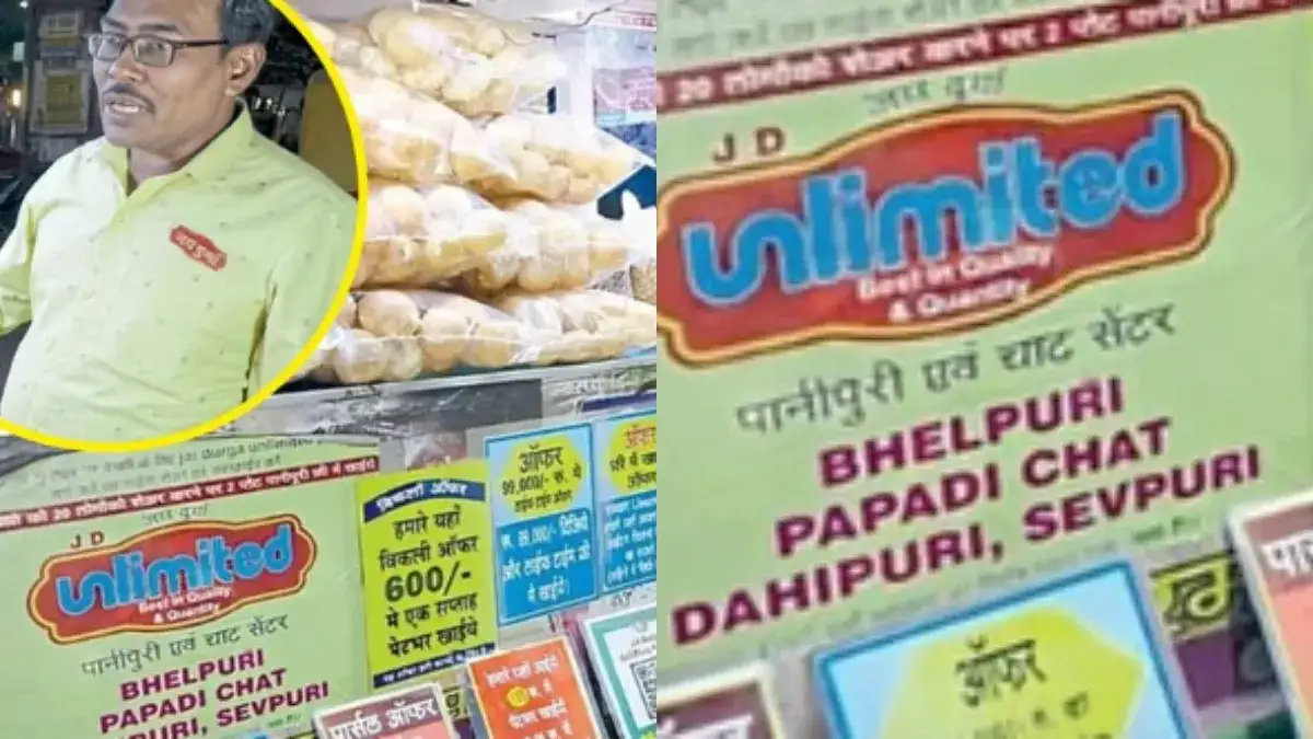 `Dhishkiyaon pani puri wala` serving Golgappe with `water gun` goes viral; Netizens share hilarious comments - 1