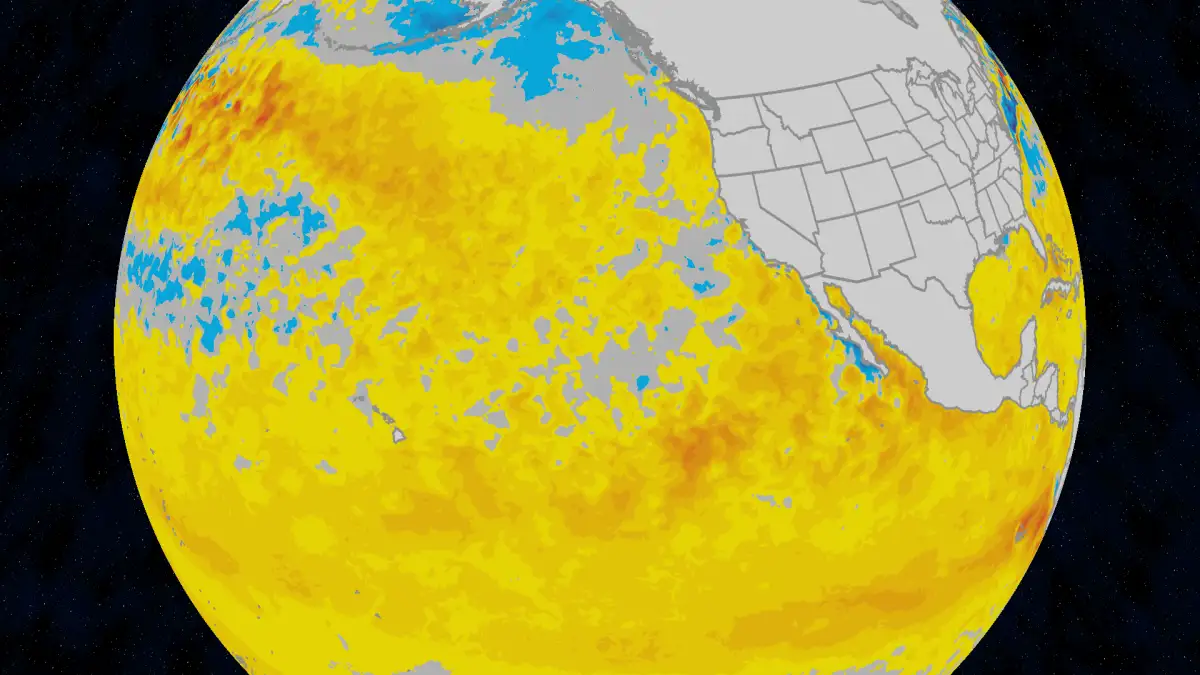 A giant warm wave is crossing the Pacific, signaling an El Niño that could alter weather worldwide this year - 2