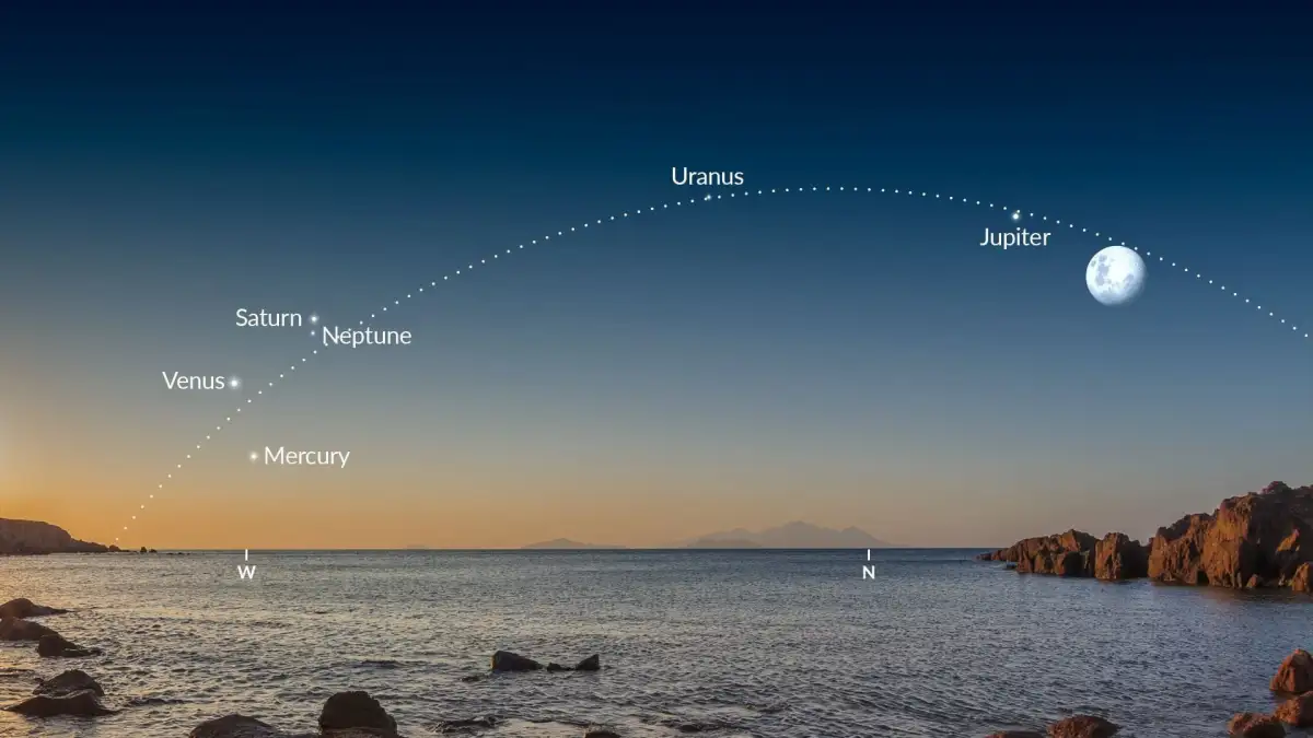 Six planets on show in celestial 'parade' - 3