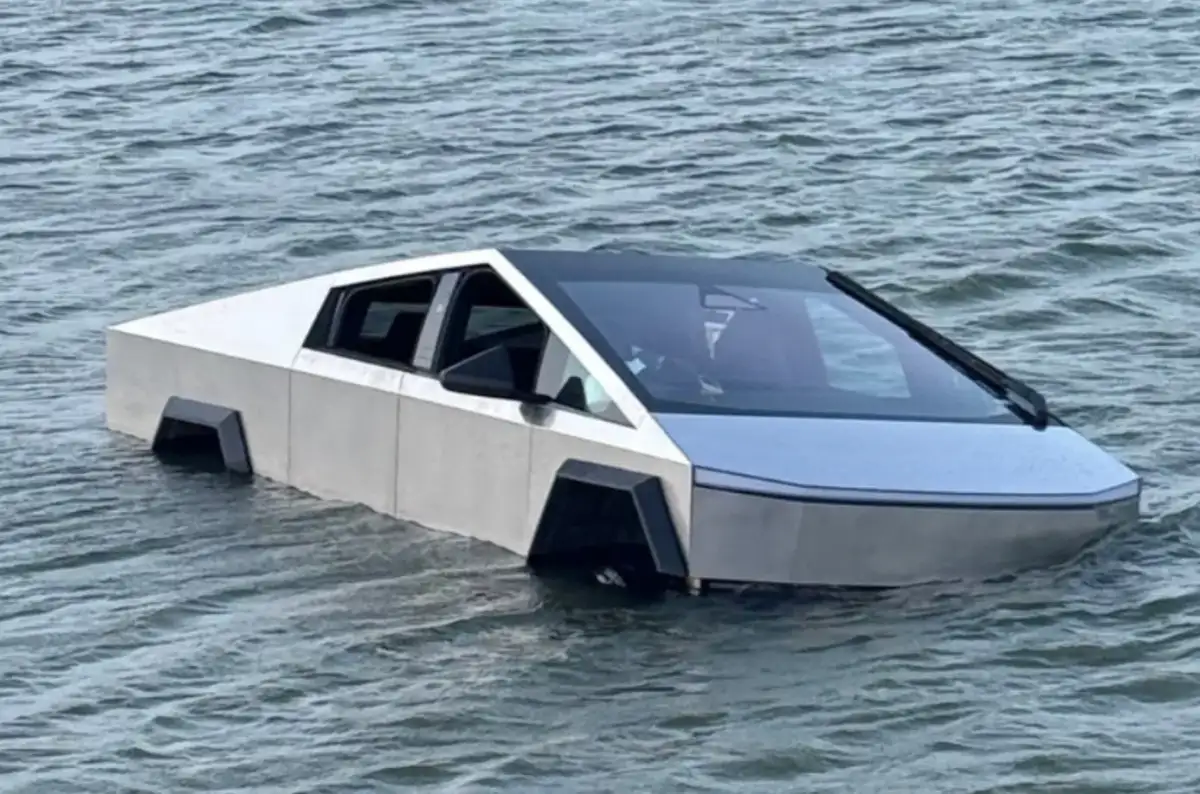Don't drive your Cybertruck into a lake - 2