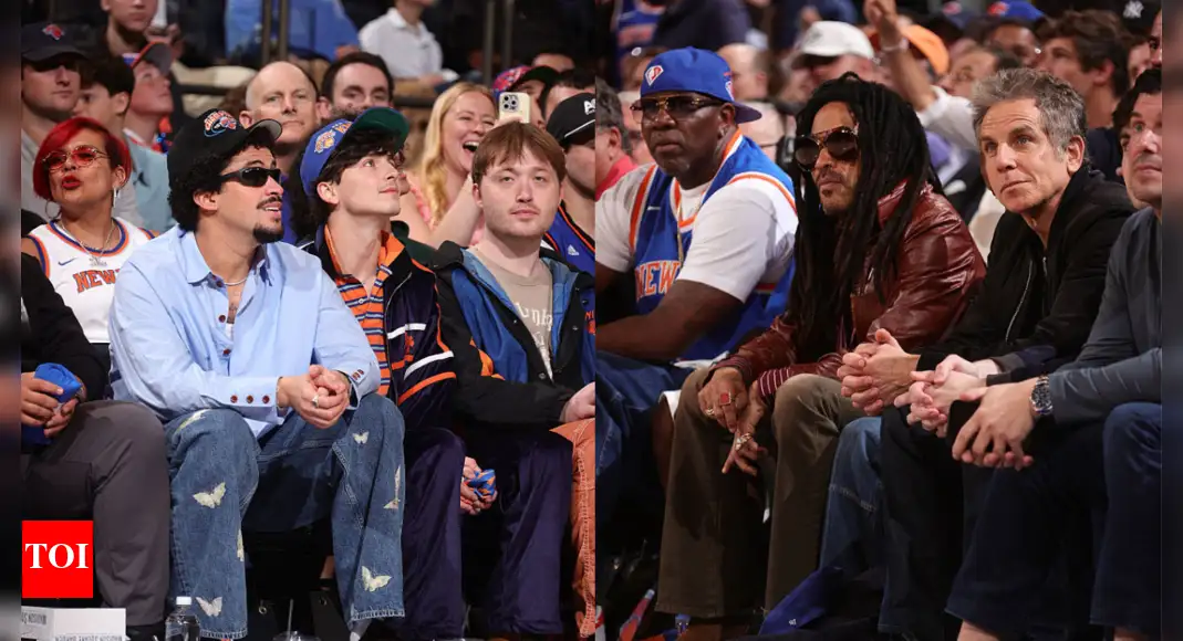 Hollywood star celebrates with Knicks players - 3
