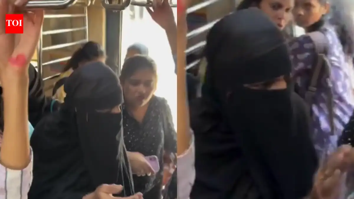 Man wearing burqa enters local train`s ladies` coach, video goes viral | What happens next? - 2