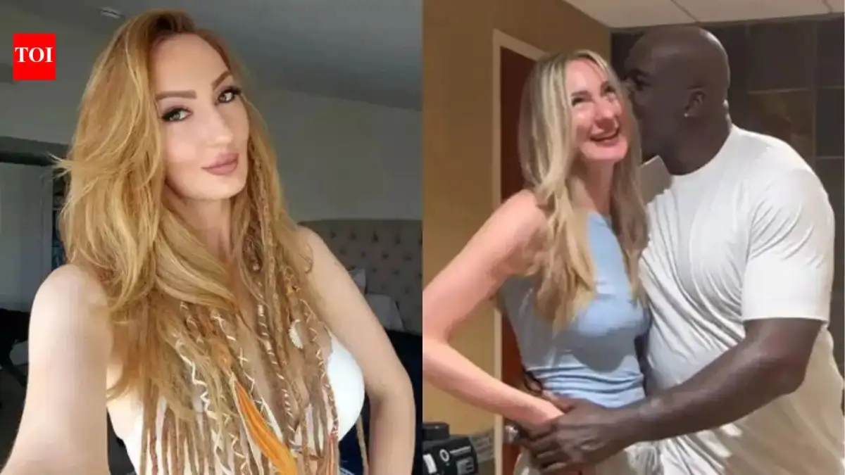 Shaquille O'Neal Kisses and Cuddles Up to Ekaterina Lisina, the World's Tallest Model, in Giggly Video - 1