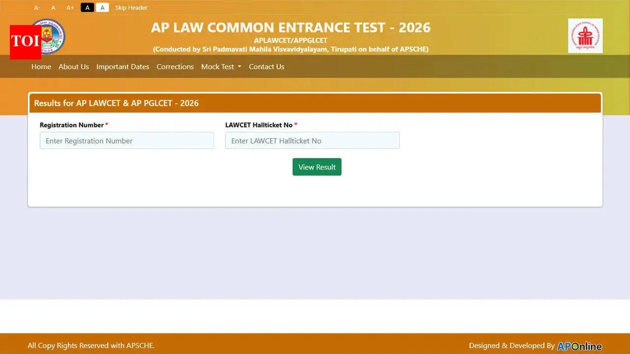 A.P. LAWCET, PGLCET 2026 results declared; 80% overall pass, 19,197 qualify - 4