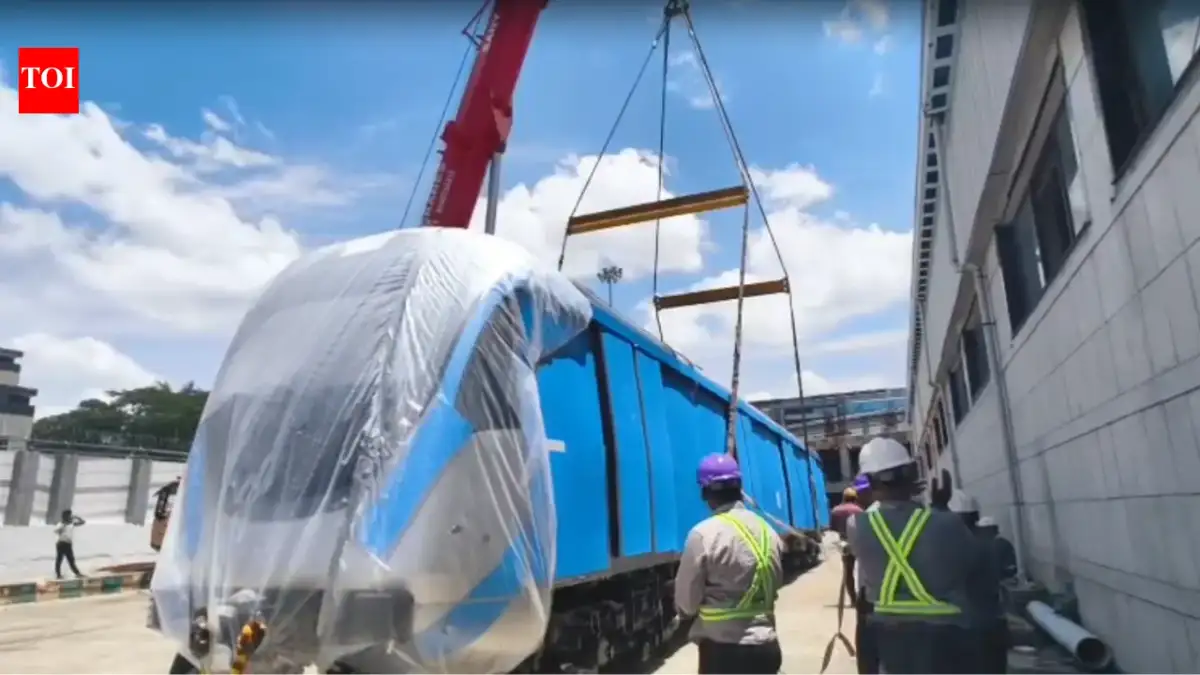 First driverless train for Blue Line reaches Bengaluru Metro depot - 1