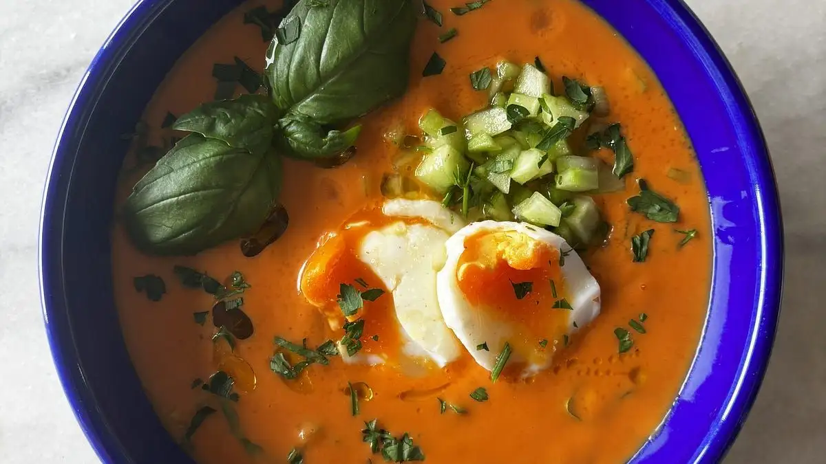 Cold Cherry and Tomato Soup - 1
