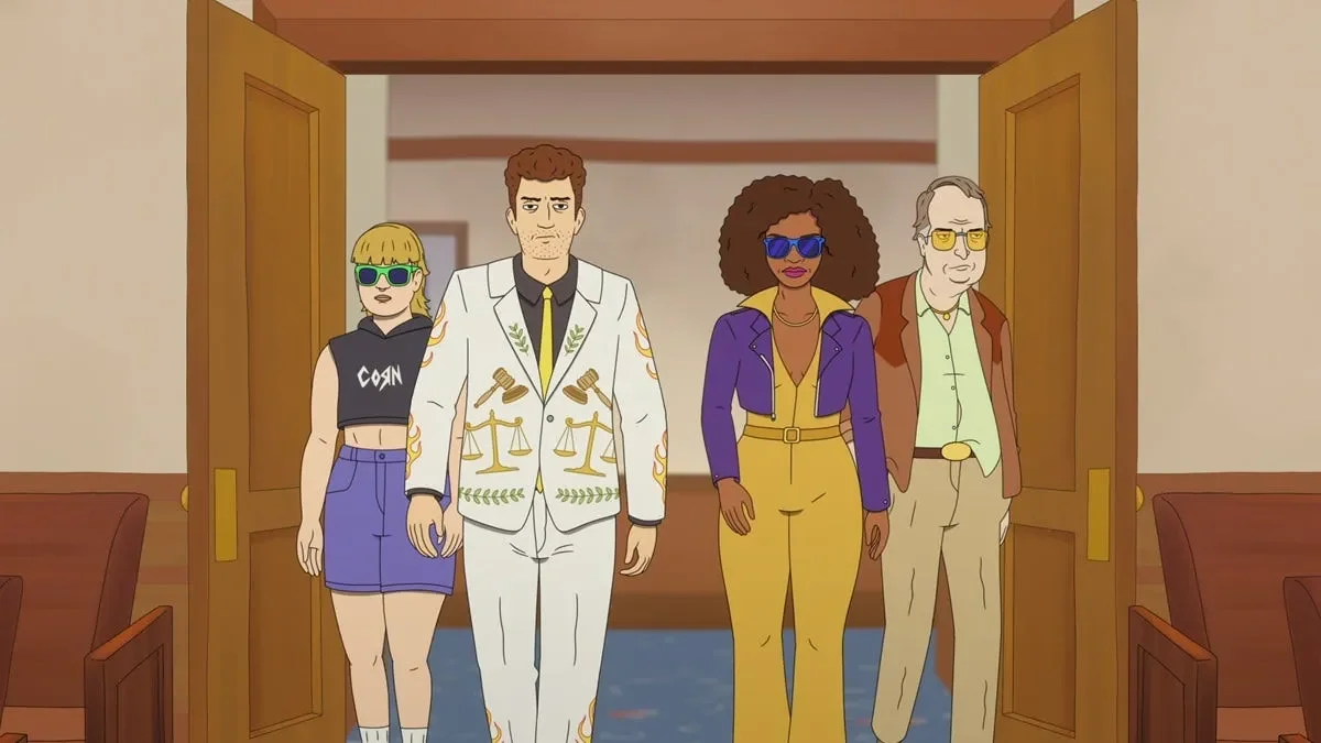 Channeling Adult Swim, Netflix's 'Strip Law' gets crude in the courtroom - 1