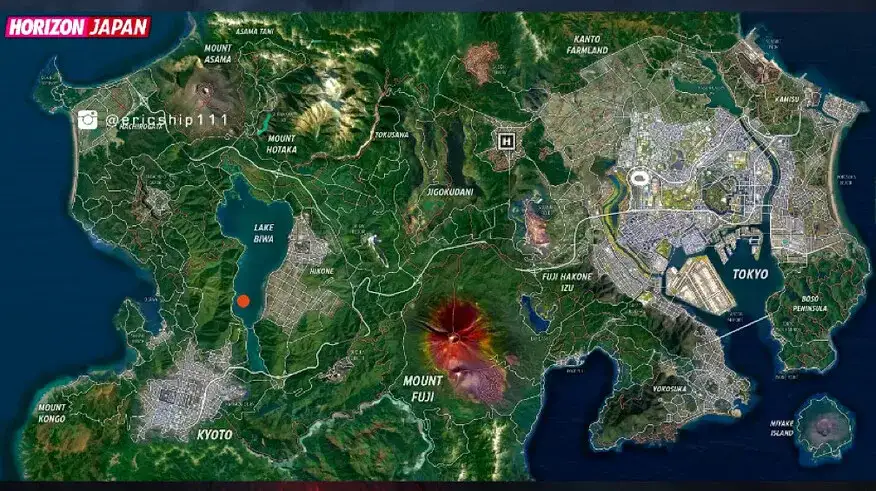 Forza Horizon 6 interactive map - 1