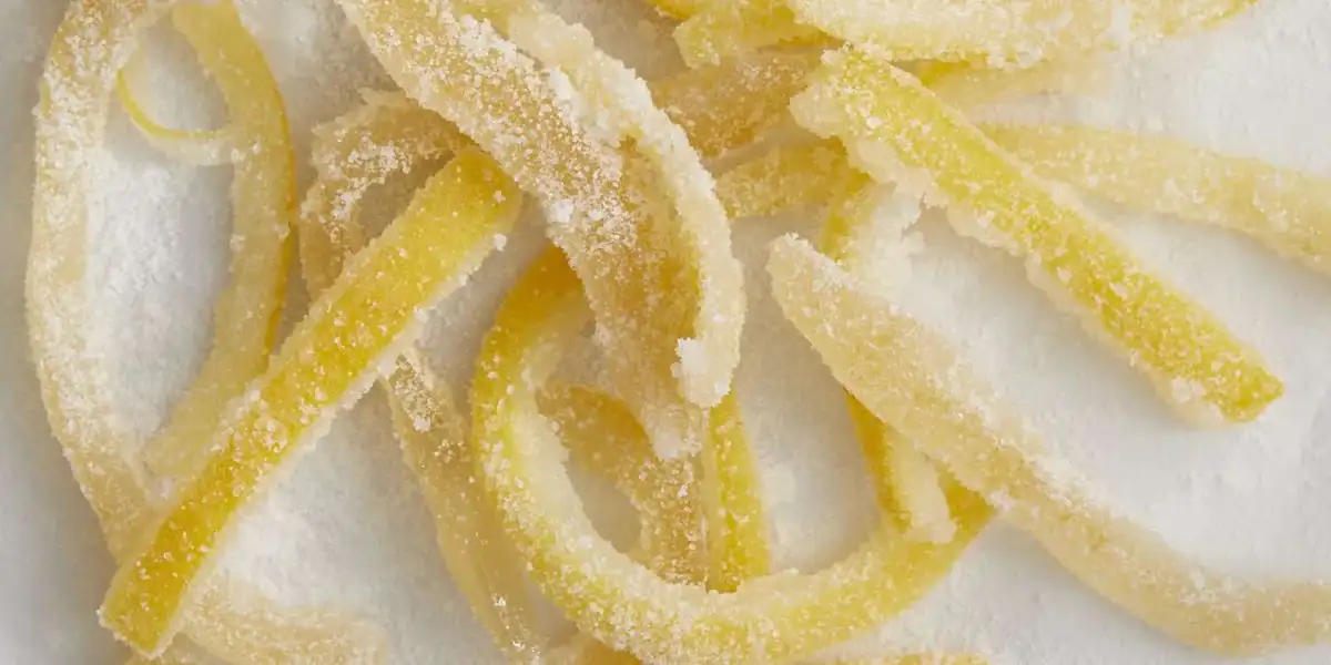 Candied Lemon Zest - 1