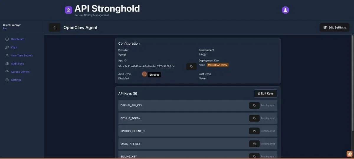 Just use scopes in the API key the agent uses? If you're exposing something publ... | Hacker News - 3