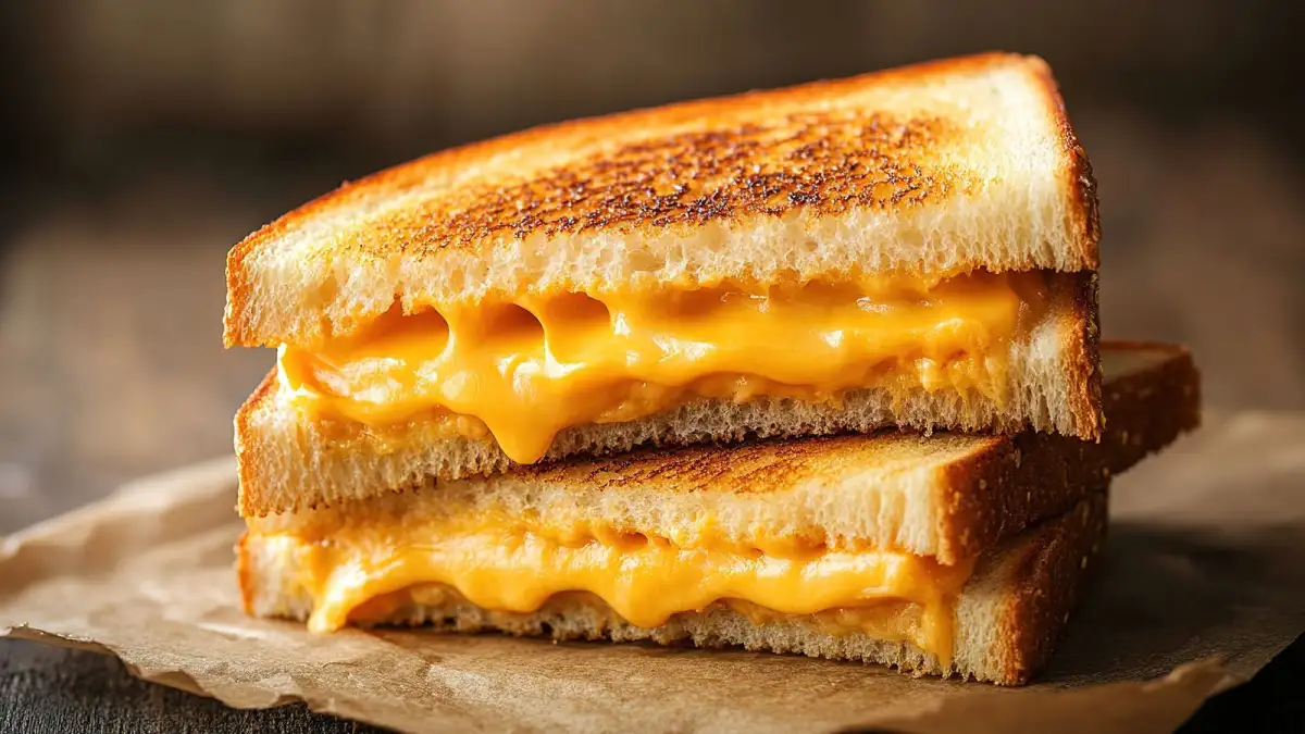 Parmesan-Crusted Grilled Cheese With Tomato - 1
