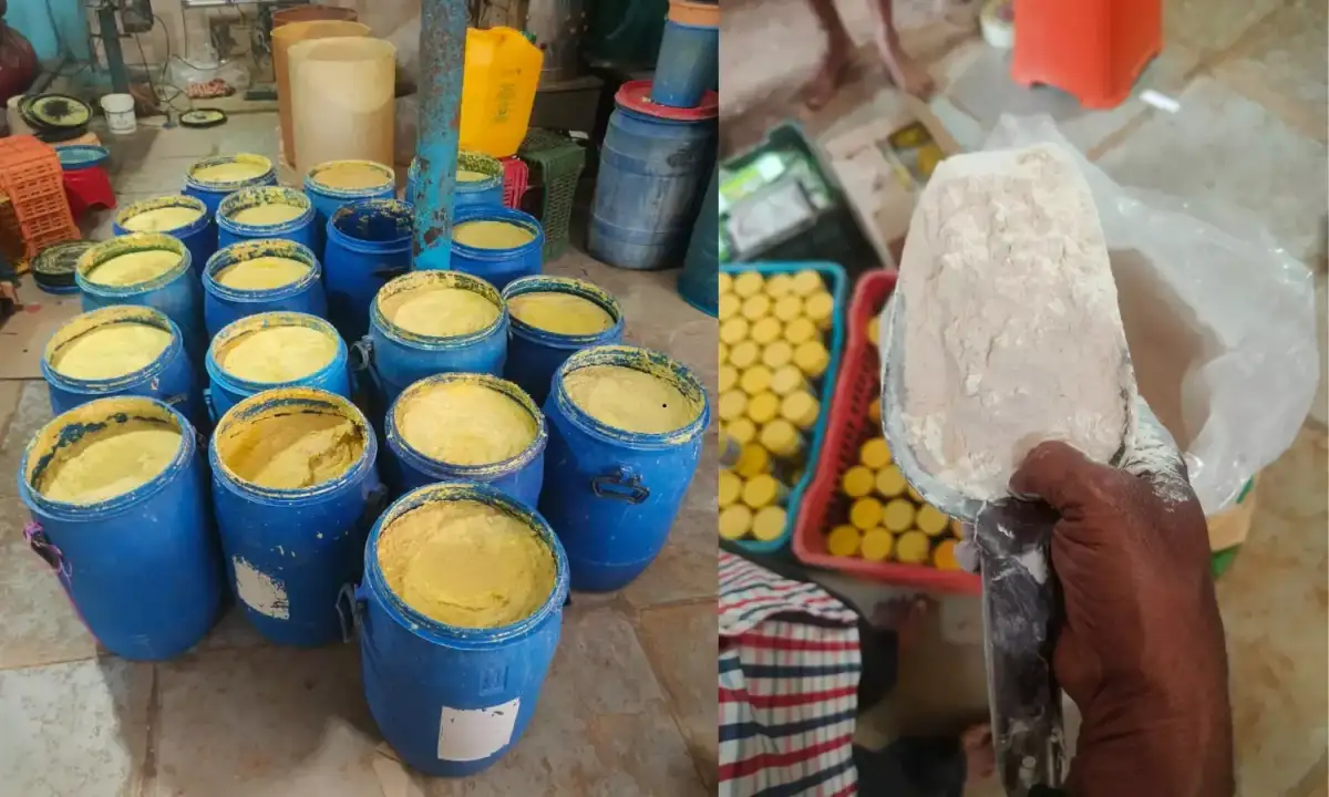 Four arrested for manufacturing adulterated ginger-garlic paste in Lalapet - 2