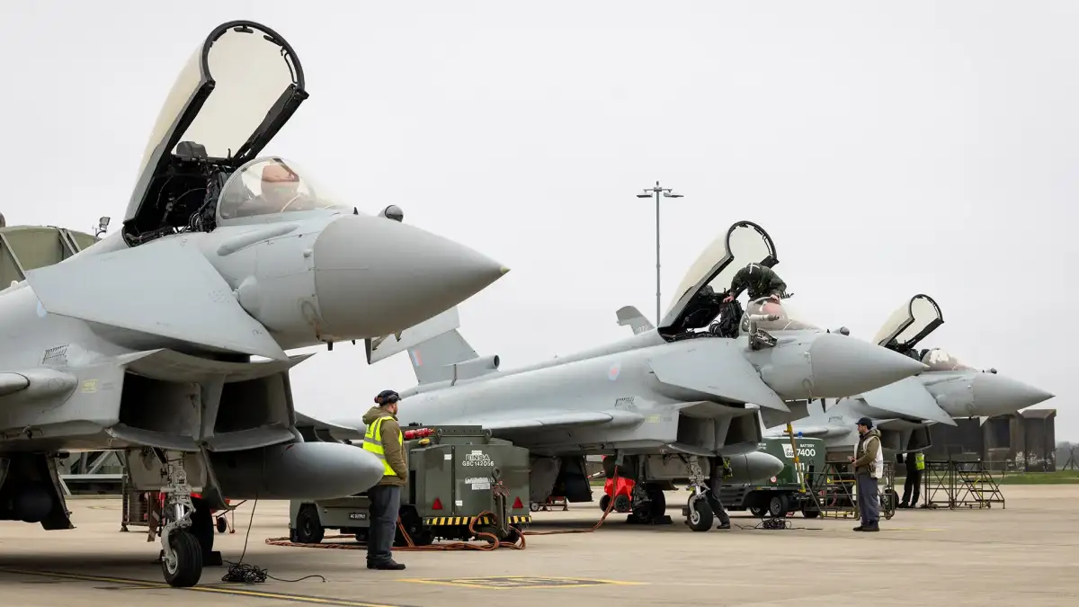 RAF Typhoon jets in action over Bahrain - 2