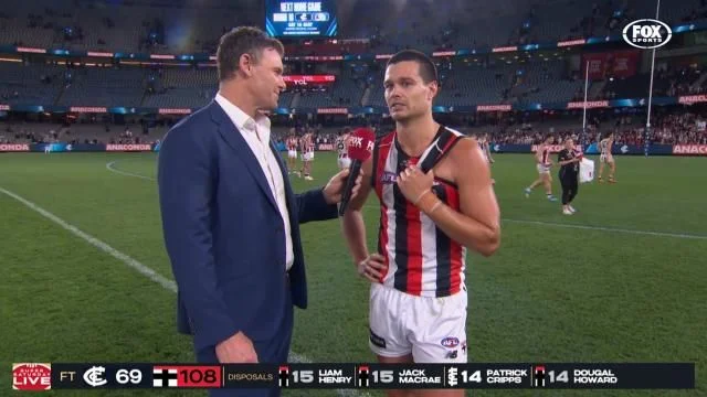 AFL LIVE: ‘Just don’t speculate,’ Voss fobs off talk on future as Blues again slump after half-time in loss to Saints - 2