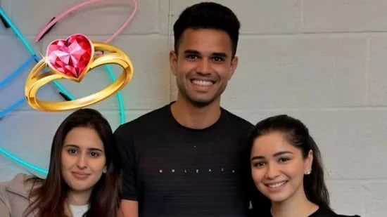 Arjun Tendulkar's sister Sara Tendulkar, wife Saania Chandhok in stands for LSG vs GT clash - 1