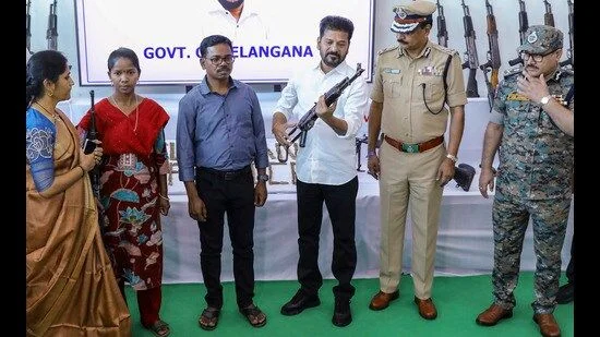 130 Maoists surrender before Telangana Chief Minister in Hyderabad - 1
