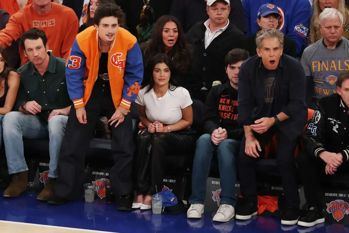 Kylie Jenner nearly spills out of tank top during courtside date with Timothee Chalamet at Knicks game - 2