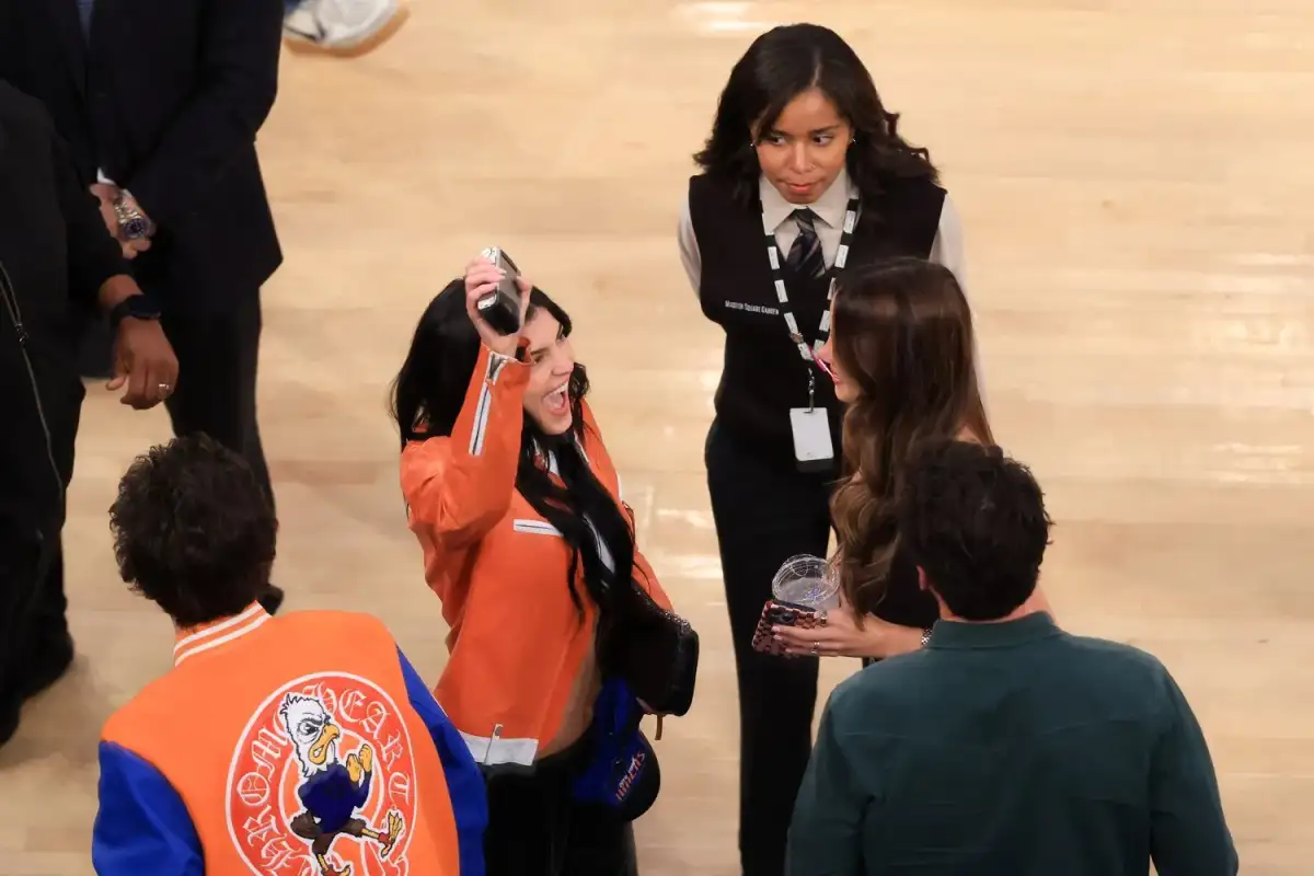 Kylie Jenner nearly spills out of tank top during courtside date with Timothee Chalamet at Knicks game - 4